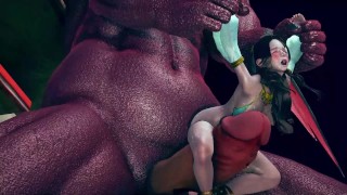 3D动画:巨大怪物狂操阿拉伯公主的激情盛宴